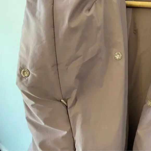 Lululemon hooded insulated wrap size 14 Heathered light orbit Primaloft 2023 - Picture 11 of 15